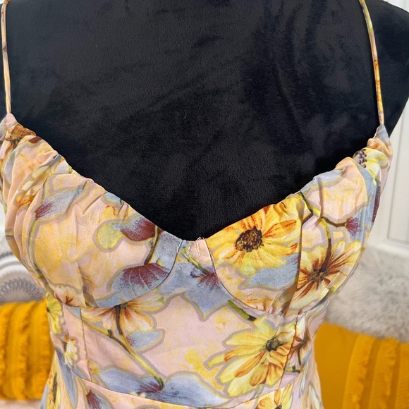 Yellow Floral Spaghetti Strap Midi Dress
Size Medium - Picture 7 of 10